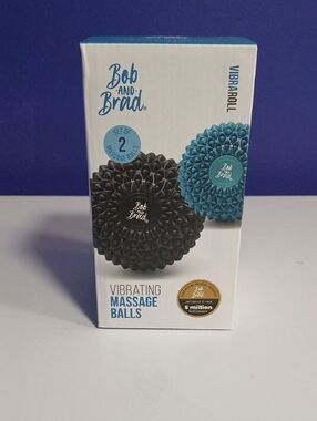 Set Of 2 Vibrating Massage Balls - Black & Teal